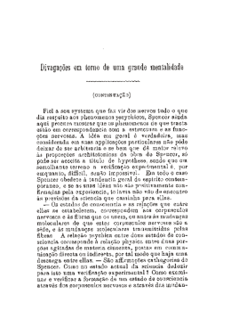 Divaga&ccedil;&otilde;es em torno de uma grande mentalidade