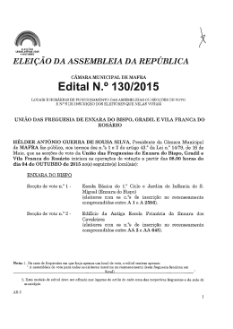 União das Freguesias da Enxara do Bispo, Gradil e Vila Franca do