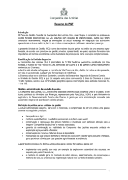 Resumo do PGF - Companhia das Lez&iacute;rias