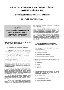 faculdades integradas teresa d`&aacute;vila lorena &ndash; s&atilde;o paulo 2&ordm;