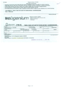 WEBGENIUM SYSTEM LTDA Nº 3067