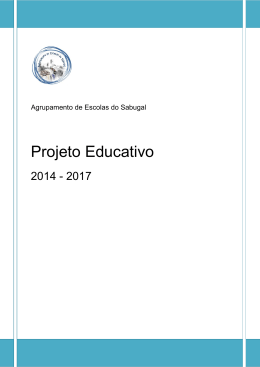 Projeto Educativo dezembro 2014