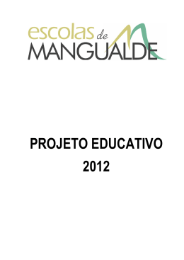 Projeto Educativo 2012