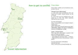 travel information how to get to covilhã