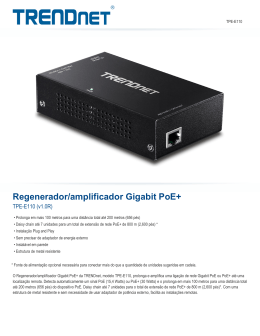 Regenerador/amplificador Gigabit PoE+