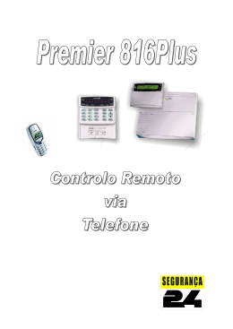 Premier816 controle por Telefone