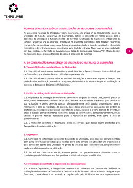 Normas de Utilização 2012-2013