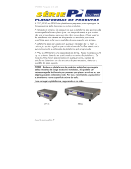 PP Series User Guide (Portuguese) - Tru-Test
