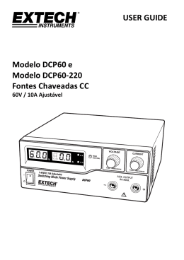 USER GUIDE Modelo DCP60 e Modelo DCP60