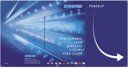 Shure Performance Gear Wireless User Guide Portuguese