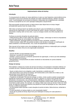 Implementando Rotinas de Backup