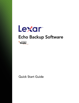 Echo Backup Software