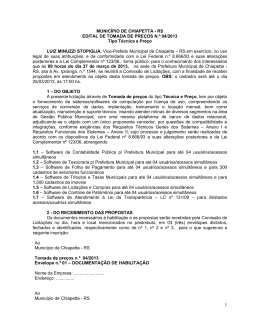 RS EDITAL DE TOMADA DE PRE&Ccedil;OS N.&ordm; 04/2013 Tipo