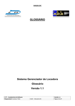 Glossário - Gustavo Silva Teles