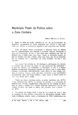 Município: Poder de Polícia sobre a Zona Costeira