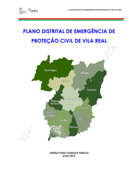 PDEPC de Vila Real - Autoridade Nacional de Protec&ccedil;&atilde;o Civil