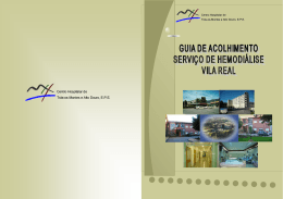 Guia de Acolhimento Hemodiálise Vila Real