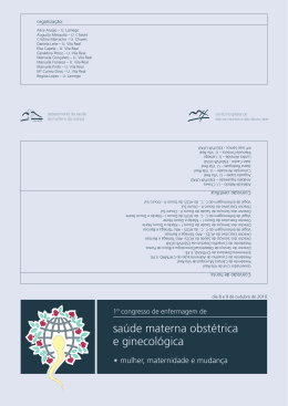 sa&uacute;de materna obst&eacute;trica e ginecol&oacute;gica