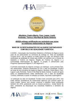 Nota de Imprensa - Associa&ccedil;&atilde;o dos Industriais Hoteleiros e