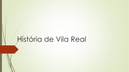 História de Vila Real - Rever e aprender 3.°ano