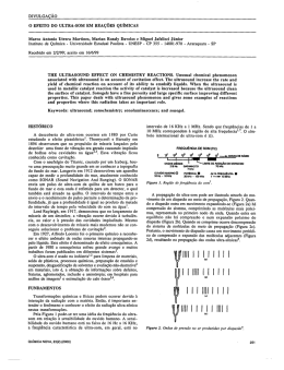 divulgação o efeito do ultra-som em reações químicas