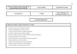 Fl 1 SISTEMA COL&Eacute;GIO MILITAR DO BRASIL COL&Eacute;GIO MILITAR