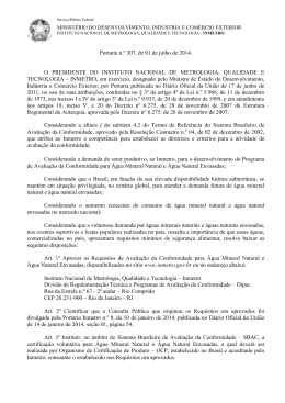 Portaria n.&ordm; 307 de 01/07/2014