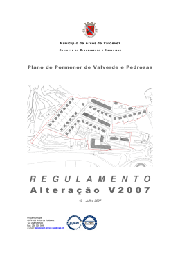 PLANO DE PORMENOR DO