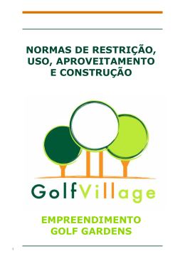 Normas de Restrição Golf Gardens