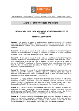 Anexo 02 - Memorial Descritivo - Prefeitura Municipal de Pelotas