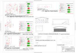(18- legenda implantação) AREA TOTAL= 279,77 M2 (30