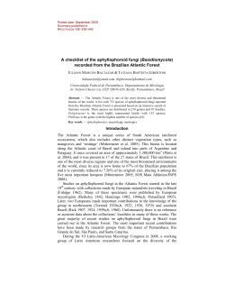 A checklist of the aphyllophoroid fungi (Basidiomycota