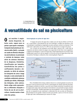 A versatilidade do sal na piscicultura
