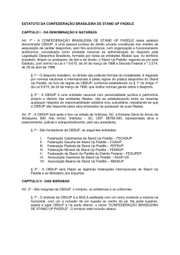 ESTATUTO DA CONFEDERA&Ccedil;&Atilde;O BRASILEIRA DE