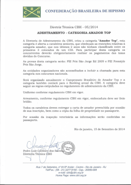 c B H CONFEDERAÇÃO BRASILEIRA DE HIPISMO