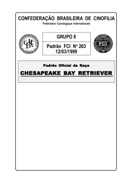chesapeake bay retriever - Confederação Brasileira de Cinofilia