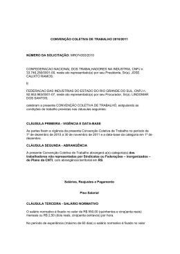 conven&ccedil;&atilde;o coletiva de trabalho 2010/2011 n&uacute;mero da solicita&ccedil;&atilde;o