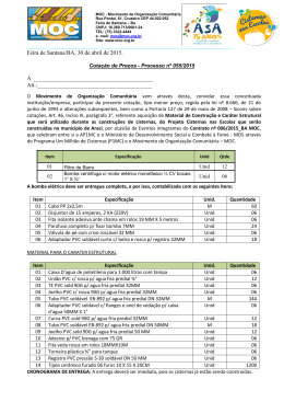 Cotação de Preços - Processo nº 055/2015