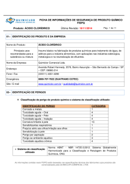 identifica&ccedil;&atilde;o do produto e da empresa