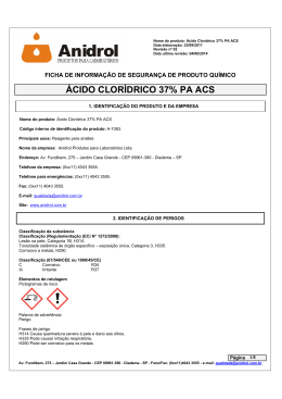 &Aacute;CIDO CLOR&Iacute;DRICO 37% PA ACS