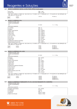 Reagentes e Solu&ccedil;&otilde;es