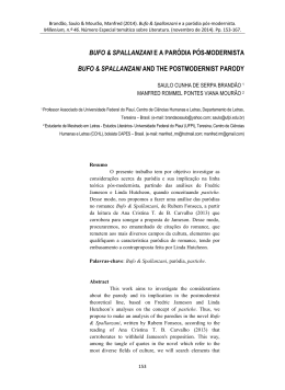 BUFO & SPALLANZANI e a par&oacute;dia p&oacute;s