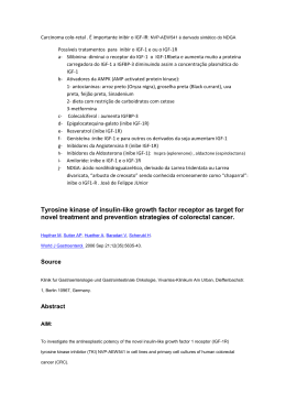 Tyrosine kinase of insulin-like growth factor receptor as target for