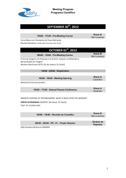 Programa Científico / Scientific Program