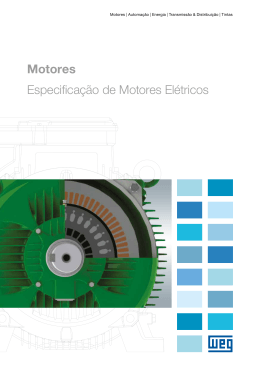 Motores Especificação de Motores Elétricos