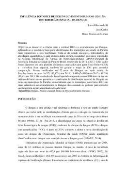 INFLU&Ecirc;NCIA DO &Iacute;NDICE DE DESENVOLVIMENTO HUMANO (IDH