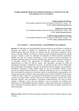 11 INDICADOR DE DESENVOLVIMENTO