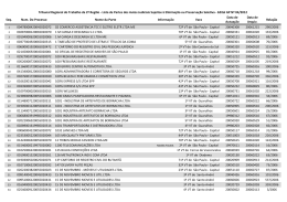 0 a 9 - Tribunal Regional do Trabalho da 2&ordf; Regi&atilde;o SP