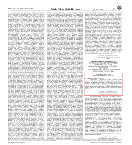 DOU - Aviso de Suspens&atilde;o