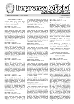 Imprensa Oficial - Prefeitura de Atibaia
